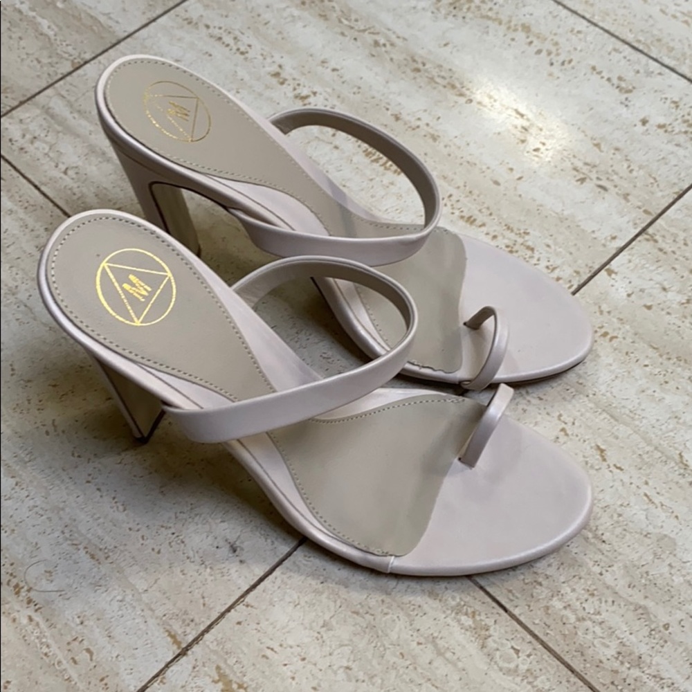 missguided open toed shoes, never worn